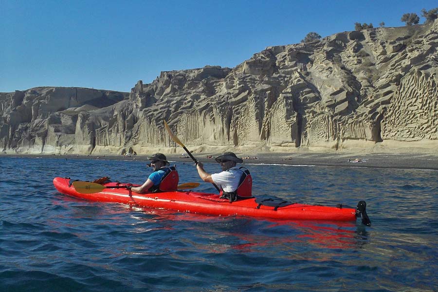 Sea kayaking, Santorini