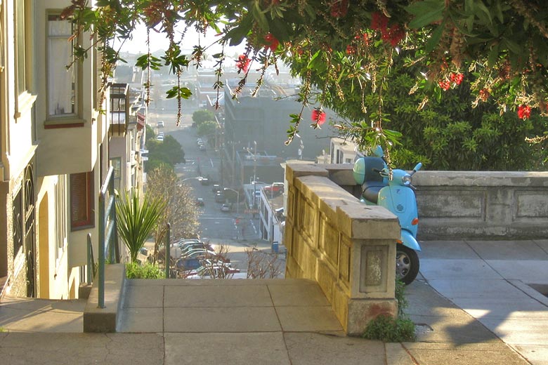 Secret staircase, San Francisco