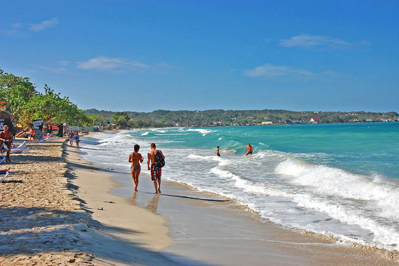 Seven Mile Beach in the far west of Jamaica Seven Mile Beach in the far west of Jamaica
