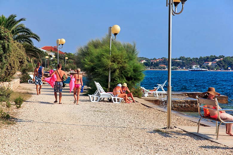 Path along the shoreline to the north of Zadar Path along the shoreline to the north of Zadar