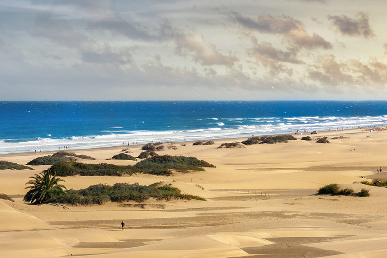 A small section of Maspalomas Beach, Gran Canaria