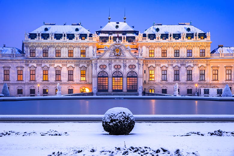The enchanting Belvedere Palace, Vienna
