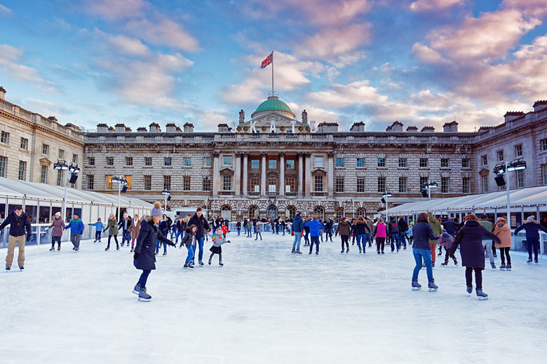 Ice skating at Somerset House