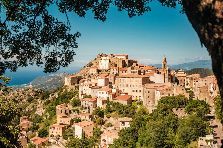 The scenic hilltop village of Speloncato in Corsica The scenic hilltop village of Speloncato in Corsica