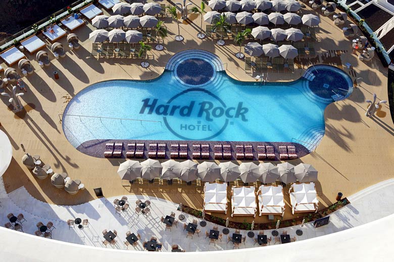 Splash pool at the Hard Rock Hotel, Tenerife - photo courtesy of Hard Rock Cafe International (USA), Inc