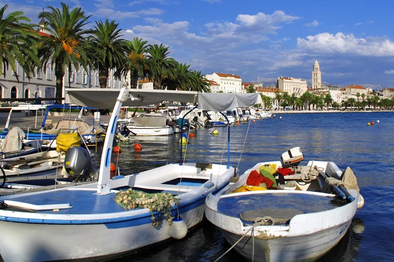 The harbour in Split, Croatia The harbour in Split, Croatia