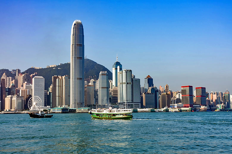 Star Ferry crossing Hong Kong harbour