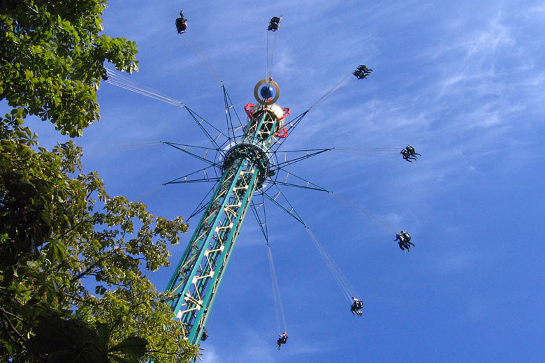 80 metre high Star Flyer carousel at Tivoli Gardens 80 metre high Star Flyer carousel at Tivoli Gardens