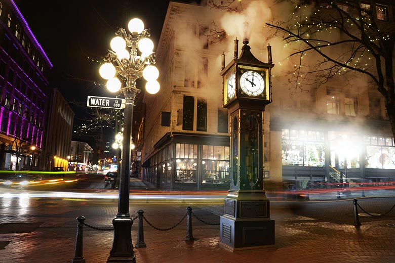 The steam powered clock in Gastown, Vancouver, British Columbia The steam powered clock in Gastown, Vancouver, British Columbia