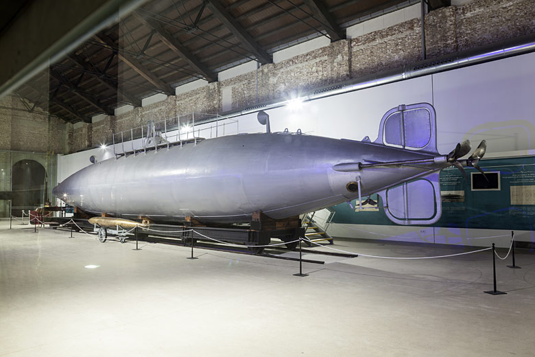 See the first electric submarine at the Naval Museum See the first electric submarine at the Naval Museum