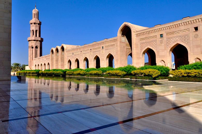Part of the Sultan Qaboos Grand Mosque, Muscat, Oman Part of the Sultan Qaboos Grand Mosque, Muscat, Oman