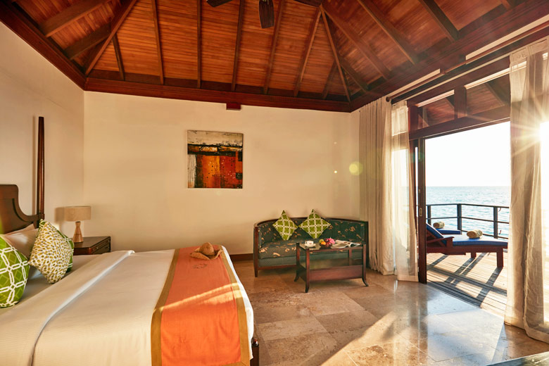 Deluxe water villa at Sun Siyam Olhuveli, Maldives