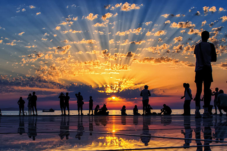 Sunsets in Zadar are legendary Sunsets in Zadar are legendary