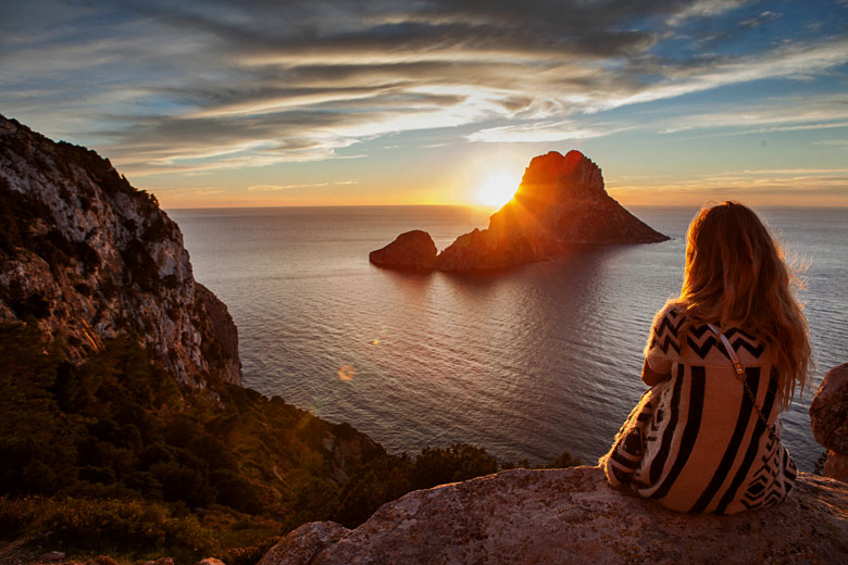 Watching the sun set on Ibiza Watching the sun set on Ibiza