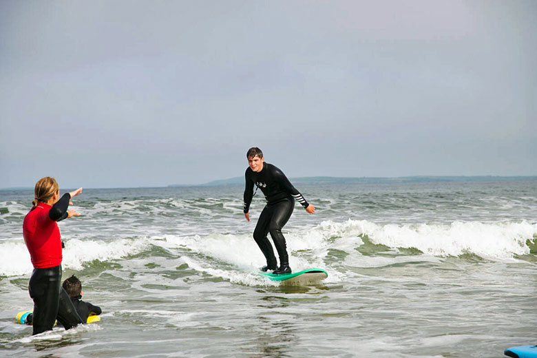 Surfing lesson on Strandhill Beach Surfing lesson on Strandhill Beach