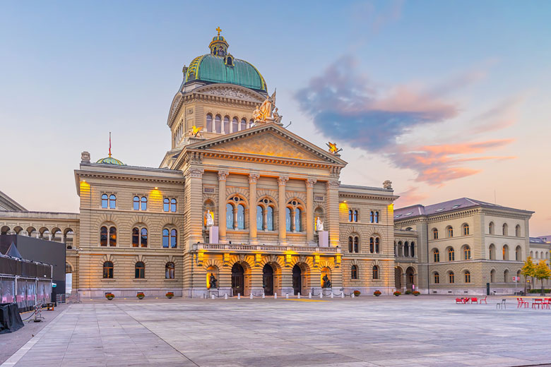 The north side of the Swiss Federal Parliament