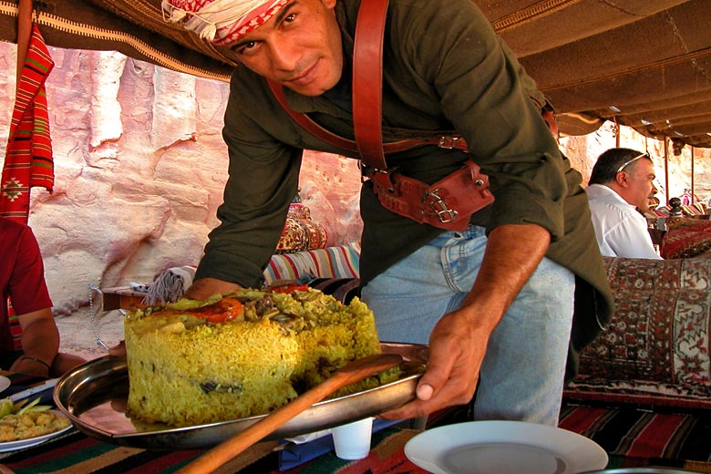 Tasty 'maqluba' ready to be served - photo courtesy of Jordan Tourism Board
