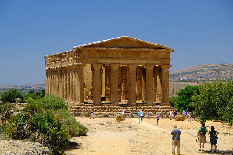 The well-preserved Temple of Concordia, Agrigento The well-preserved Temple of Concordia, Agrigento
