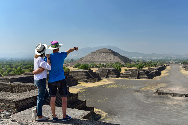 View from the Pyramid of the Moon
