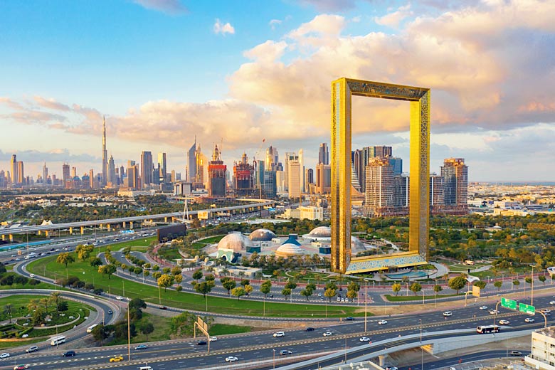 Take in the view 150 metres up the Dubai Frame