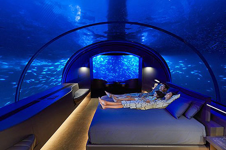 Sleep with the fish at Conrad Maldives Rangali Island Sleep with the fish at Conrad Maldives Rangali Island