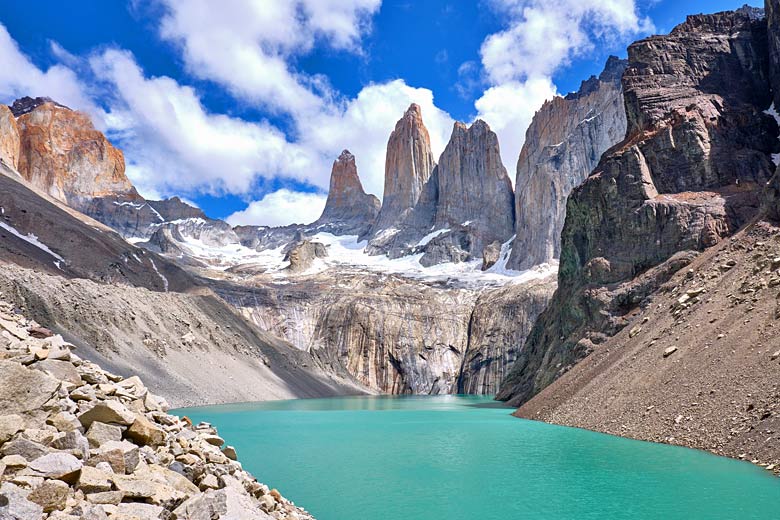The iconic towers of Torres del Paine National Park The iconic towers of Torres del Paine National Park