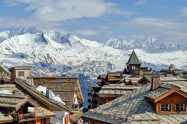 Tiled roofs and scenic views of Les Arcs 1950 Tiled roofs and scenic views of Les Arcs 1950