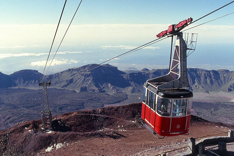 Top of the cable car on Mt Teide, Tenerife Top of the cable car on Mt Teide, Tenerife