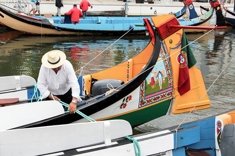 Ride one of Aveiro&rsquo;s colourful moliceiros