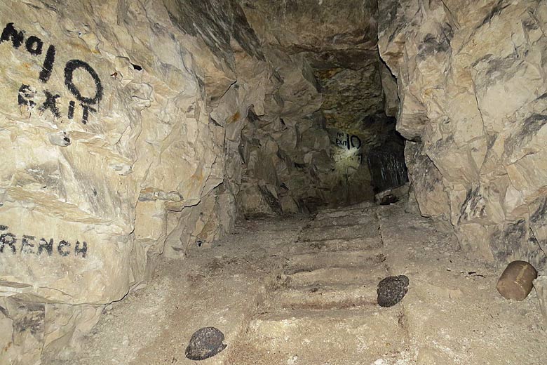 Venturing into the tunnels of Carrière Wellington Venturing into the tunnels of Carrière Wellington