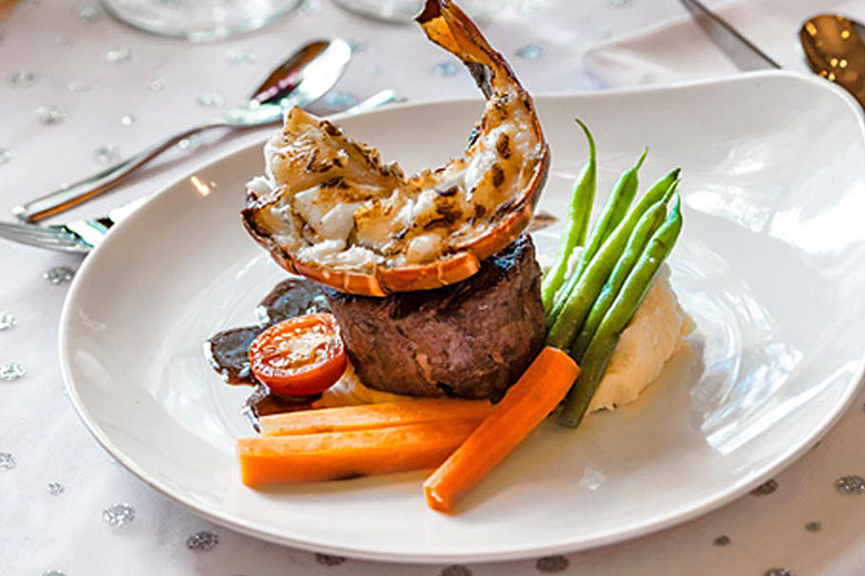Tuck into surf and turf Sandals-style - photo courtesy of Sandals Resorts