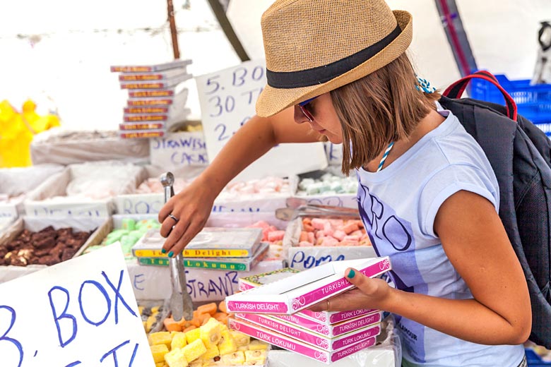 Turkish Delight in Fethiye Market Turkish Delight in Fethiye Market