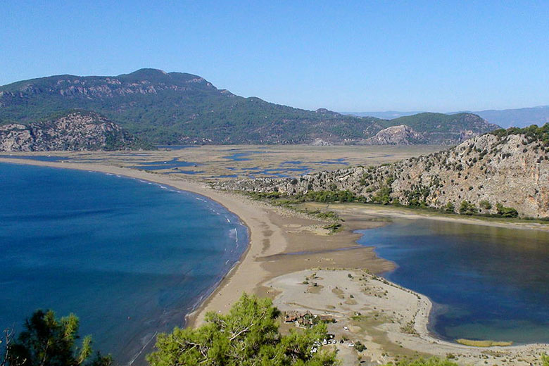 Turtle Beach near Dalyan, Turkey Turtle Beach near Dalyan, Turkey