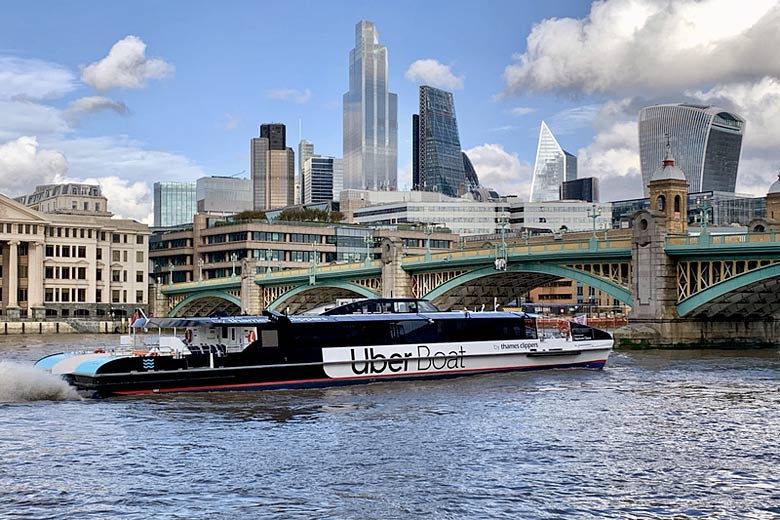 Fly through London on an Uber Boat Fly through London on an Uber Boat