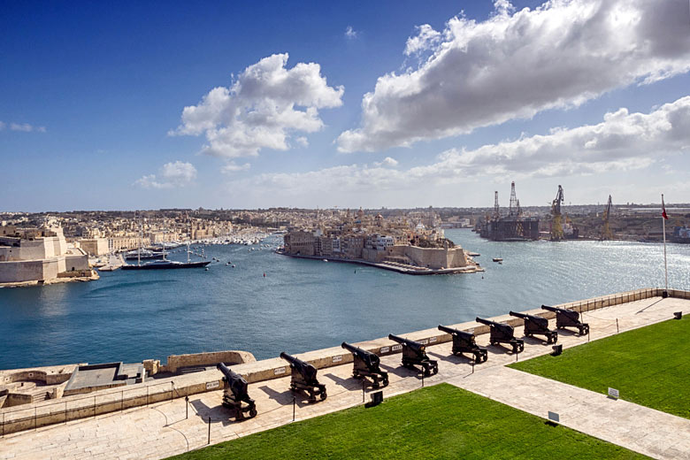 View from the Upper Barrakka Gardens, Valletta, Malta