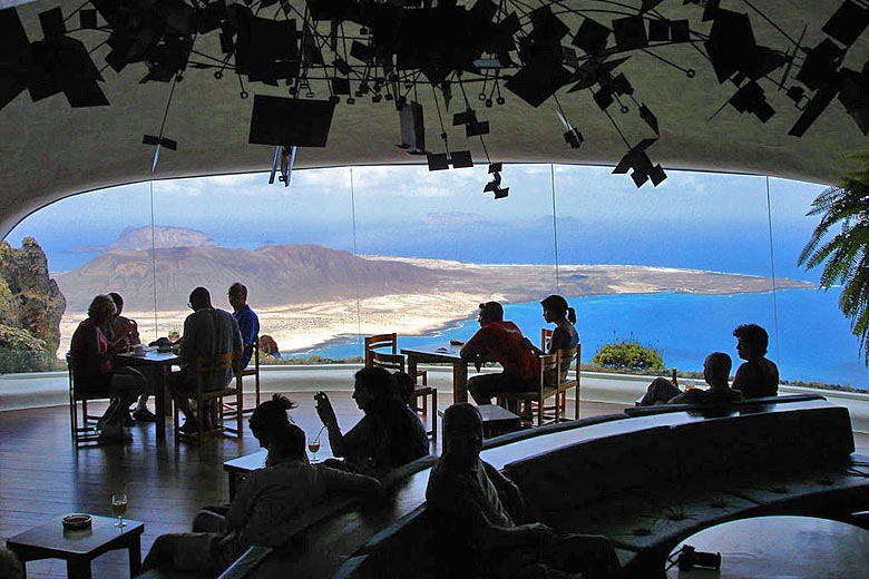 The Mirador del Rio, designed by César Manrique The Mirador del Rio, designed by César Manrique