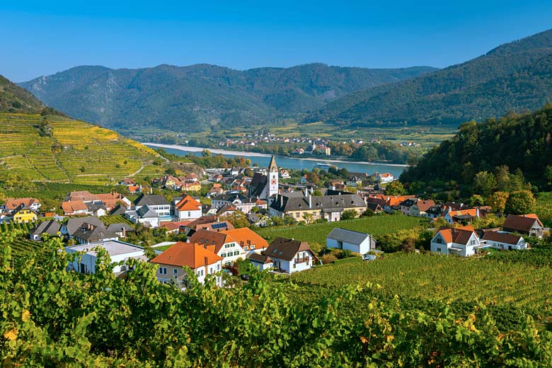 Typical village in the Wachau Valley Typical village in the Wachau Valley