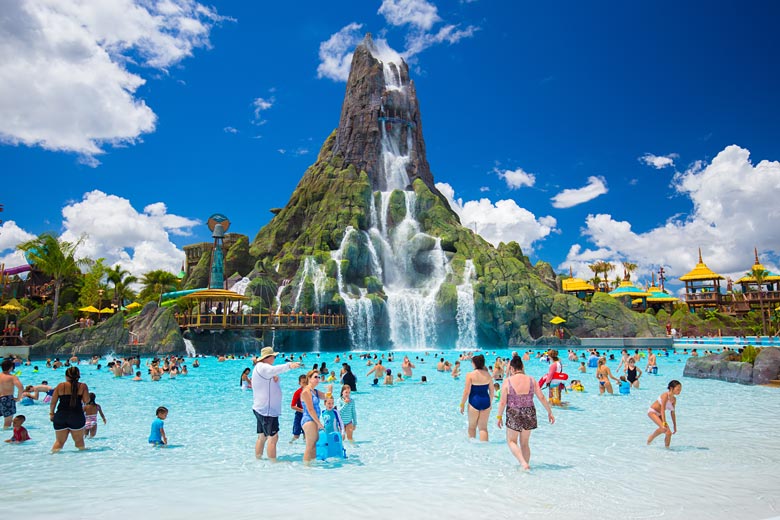 Relax at Universal's Volcano Bay water park Relax at Universal's Volcano Bay water park