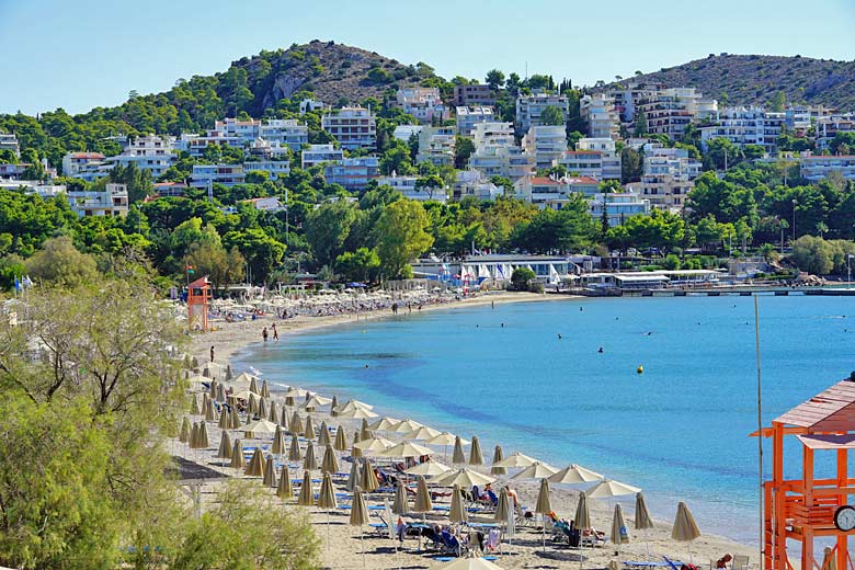 Sweep of sea and sand on the Attica Riviera