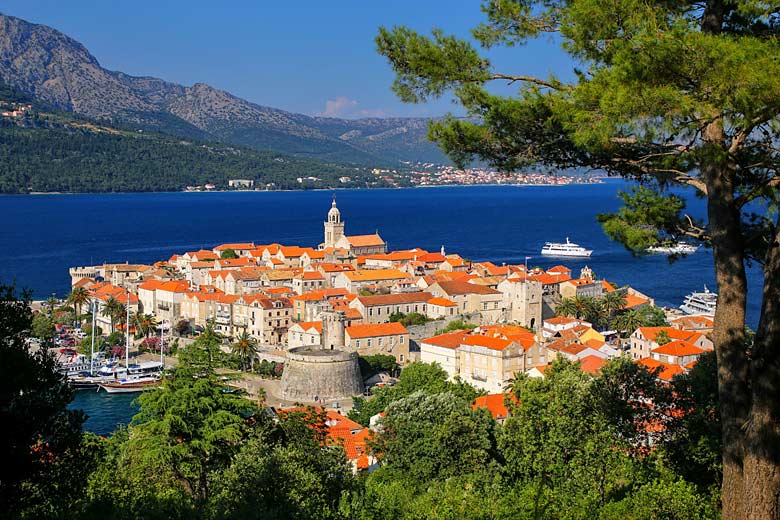 Korcula's historic walled capital