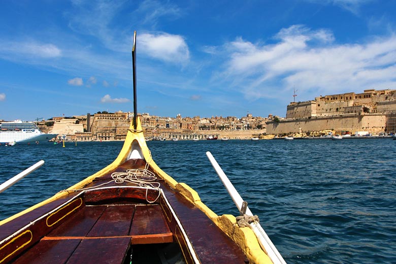 Water taxi on Valletta Harbour Water taxi on Valletta Harbour