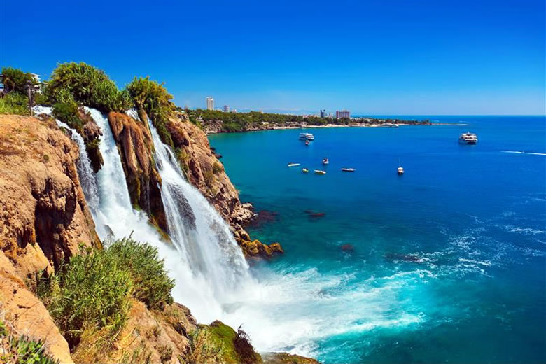 The Lower Duden Waterfall near Antalya, Turkey The Lower Duden Waterfall near Antalya, Turkey