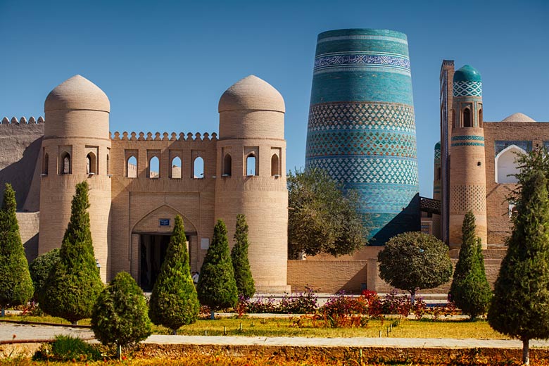 The magnificent Kalta Minor Minaret, Khiva, Uzbekistan The magnificent Kalta Minor Minaret, Khiva, Uzbekistan