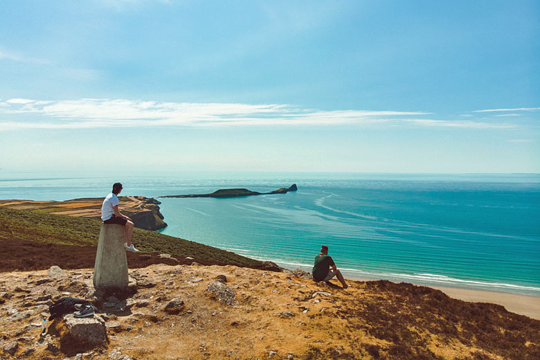 View of Worm's Head from the Beacon View of Worm's Head from the Beacon