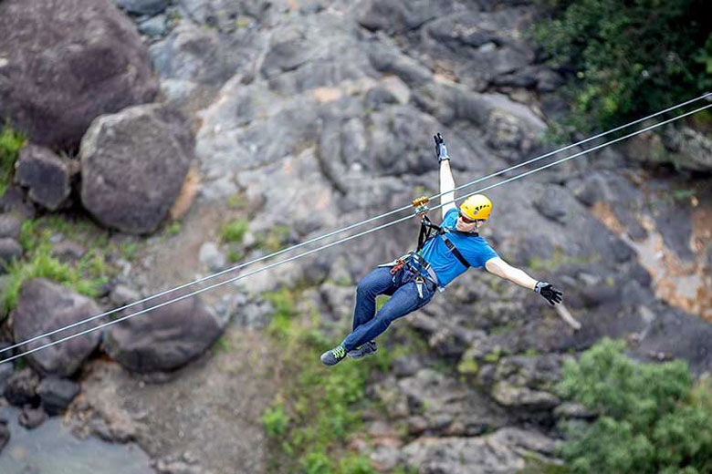 Zip lining in Toro Verde Nature Adventure Park - photo courtesy of www.toroverdepr.com