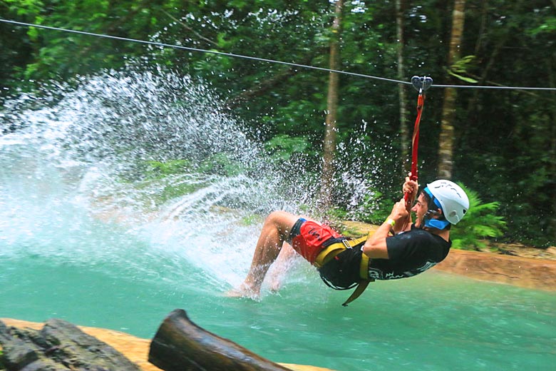 Zip-line adventure at Selvatica, Cancun