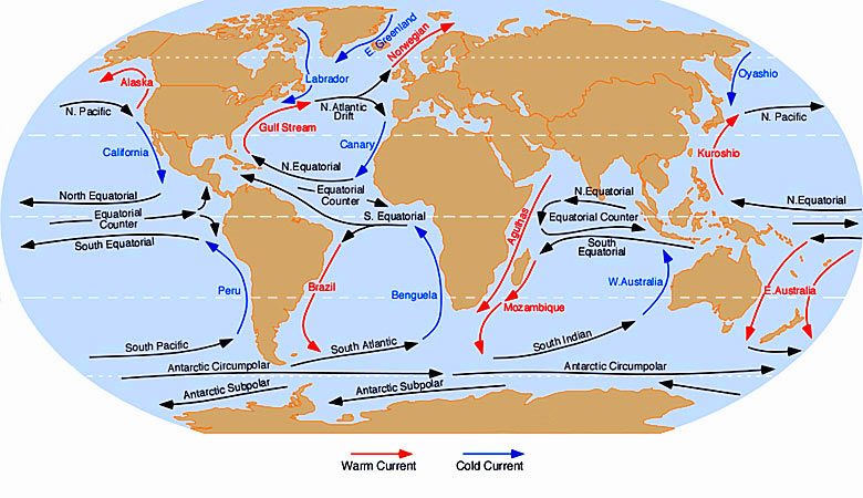 ocean current temperatures map Sea Water Temperatures Swimming Snorkelling Guide ocean current temperatures map