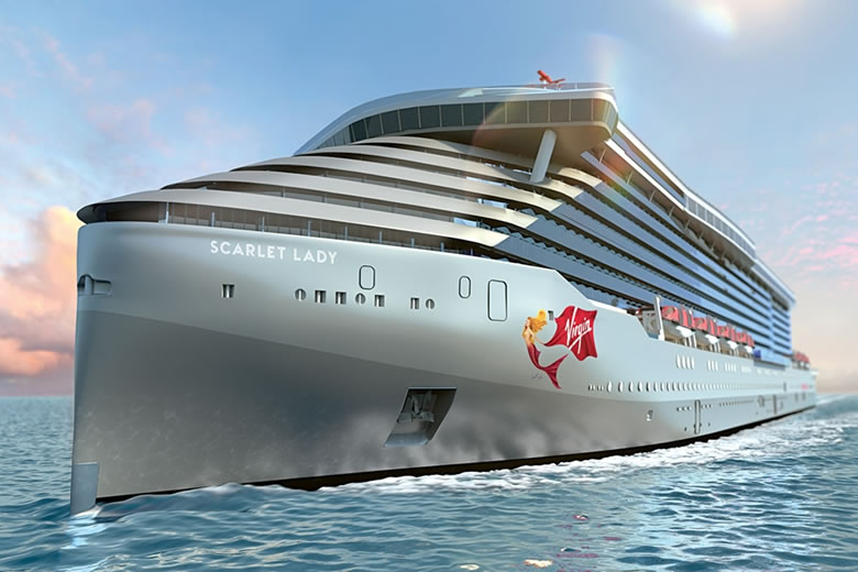 The new Virgin Voyages ship - Scarlet Lady © Virgin Holidays The new Virgin Voyages ship - Scarlet Lady © Virgin Holidays